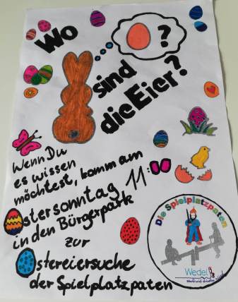Ostereiersuche Ostersonntag